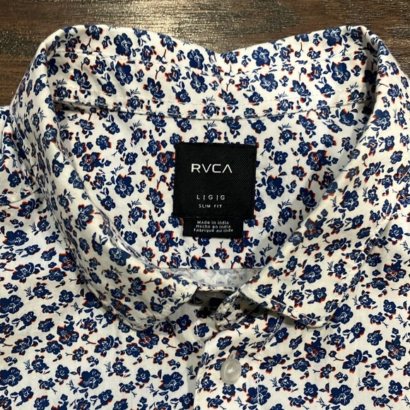 RVCA men’s button up shirtsleeve shirt - Picture 5 of 6
